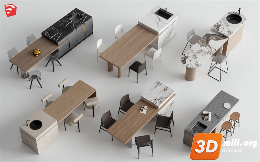 Kitchen island Skp Files